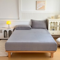 Protège-matelas en velours de lait chaud et doux pour l'automne et l'hiver, drap-housse en peluche, vente en gros