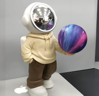 Lampe Étoile Audio Astronaute Sans Fil pour Haut-Parleur, Lecteur USB Insérable, Portable, Étanche, en Plastique, avec Horloge LED RGB DC