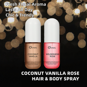 Spray pour cheveux et corps à la noix de coco et à la vanille, parfum de rose, eau de parfum pour femmes, liquide, longue durée, déodorant moderne, 50 ml - Product Image 2