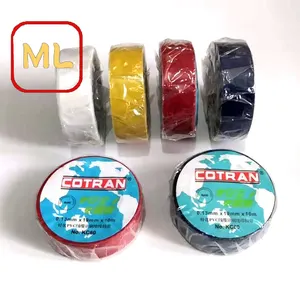 Rouleau géant électrique en pvc, retardateur de flamme haute tension, conditionnement kc60 0.13mm x 19mm x 10m, ruban isolant kc60 - Product Image 1