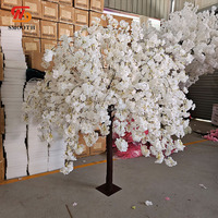 Décoration de mariage Arbre artificiel de cerisier en fleurs blanc sakura pour cérémonie Hôtel Centre commercial Restaurant Décoration d'arbre