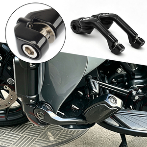 Soporte de montaje para reposapiés de motocicleta, 32mm, para barra de seguridad Harley, soporte para reposapiés, acabado cromado negro - Product Image 2