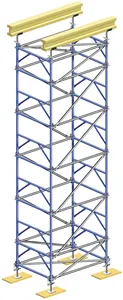 निर्माण के लिए सस्ते धातु मचान टावर प्रणाली