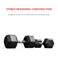 Ensemble d'haltères 20kg en caoutchouc de 3 livres pour l'entraînement en salle de sport Haltères hexagonales d'haltères-Vente en gros quantité minimale de commande 100kg