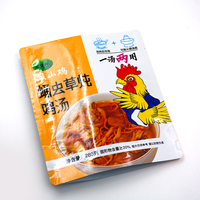 Sachet Doypack Personnalisé Imprimé Thermoscellable pour Emballage Alimentaire de Soupe Instantanée avec Encoche de Déchirement Anti-Humidité