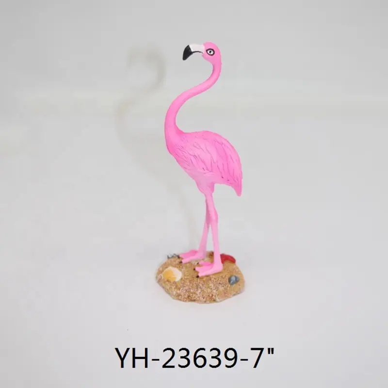 Fabricante de figuras 3D personalizadas esculturas de resina estatuas de flamencos rosas