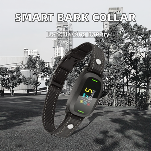 Hochwertiges wiederauf lad bares Hunde halsband Smart LCD-Display 3 Modi Elektro schock Effektiver Rinden stopper <span class=keywords><strong>Anti</strong></span>-<span class=keywords><strong>Bark</strong></span> Control für Haustiere - Product Image 3