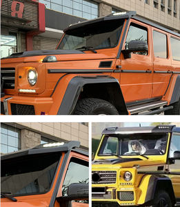 <span class=keywords><strong>4X4</strong></span> Style PU Toit Avant Spoiler Lumière pour G Class W463 Voiture G63 G550 G500 G400 Pièces Extérieures Décoration de Toit - Product Image 6