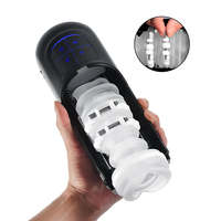 Masseur vibrant étanche corps entier, stimulateur électrique masculin, godet de masturbation automatique à poussée pour hommes, jouets sexuels