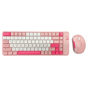 Tùy Chỉnh Đầy Màu Sắc Keycap 86 Phím Chế Độ Kép Chơi Game Không Dây Có Thể Sạc Lại Bàn Phím Và 6D Chuột Không Dây Thiết Lập - Product Image 6