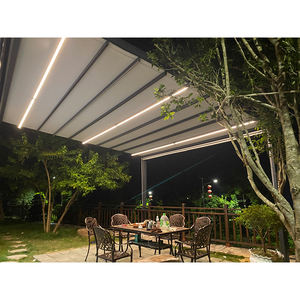 Pergolas retráctiles motorizadas personalizadas Toldo motorizado de techo de <span class=keywords><strong>terraza</strong></span> de aluminio para exteriores - Product Image 2
