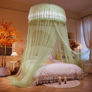 <span class=keywords><strong>Zanzariera</strong></span> a baldacchino per letto matrimoniale, apertura automatica, pieghevole, di grandi dimensioni (120 cm circolare, 300 cm altezza), design principessa, per uso domestico. - Product Image 5