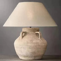 Ventes de liquidation d'usine Wabi-sabi Table de poterie nouveau rétro salon chambre chevet étude concepteur Zen lampe de bureau