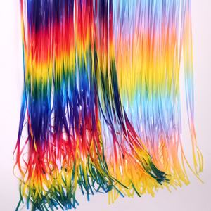 1m x 2m <span class=keywords><strong>Arcobaleno</strong></span> Tinsel String Foglio di Frangia Della Tenda Lucido Shimmer Cerimonia Nuziale Del Partito Di Compleanno Decorazione Della Porta di Lamina Metallica tenda - Product Image 3