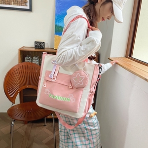 <span class=keywords><strong>Sac</strong></span> fourre-tout de grande capacité <span class=keywords><strong>Sac</strong></span> à <span class=keywords><strong>main</strong></span> Adolescente Filles Casual Outdoor Travel Shopping Réutilisable Nylon Zipper Portable One Straps Versatile - Product Image 3