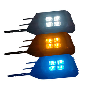 Luces LED de circulación diurna de 12V, tricolor de cuatro ojos, para Volkswagen Lavida Launch Edition 2019, instalación sin perforación - Product Image 1
