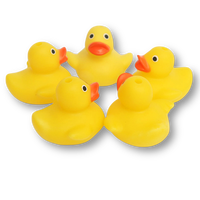 Mini-canards en caoutchouc sonores à presser en plastique, jouets de bain en vrac, cadeaux de fête, de carnaval, de Noël et d'anniversaire pour bébés de 0 à 24 mois, unisexe