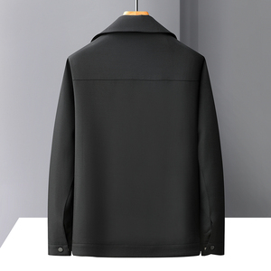 Blouson matelassé pour <span class=keywords><strong>homme</strong></span> 2025 – Fourniture ODM – <span class=keywords><strong>Veste</strong></span> décontractée unie pour affaires – <span class=keywords><strong>Col</strong></span> rabattable – Coupe-vent zippé en polyester - Product Image 4