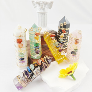 New Product Crystals Healing <strong>Stones</strong> Seven <strong>Chakras</strong> Point for Gift or Home Decoration - Product Image 1