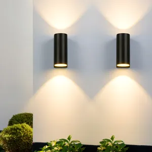 Lámpara LED de pared para decoración de interiores, luminaria moderna de estilo nórdico con cilindro para habitación de Hotel y habitación