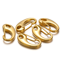 304 acier inoxydable 18k plaqué or D fermoirs de homard fermoir de crevette pour collier Bracelet fabrication de bijoux accessoires de bijoux