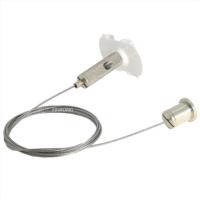 Kit de suspension de câble d'avion de pince de fil de suspension de câble de support de plafond autobloquant réglable blanc pour accrocher des lumières de rail