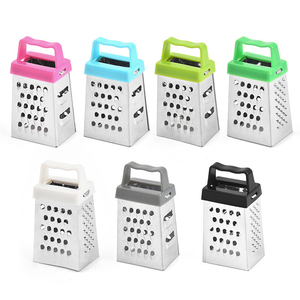 Phụ Kiện Nhà Bếp Của Nhãn Hiệu Vắt <span class=keywords><strong>3</strong></span> Inches 4 Side Đa-Chức Năng Thép Không Gỉ Trái Cây Rau Pho Mát Gừng Mini Hộp Vắt Tay - Product Image 4