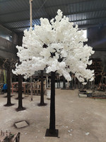 S004 8ft 10ft décor de mariage grand petit rose blanc Faux soie arbres Sakura centre de table Faux arbre de cerisier artificiel