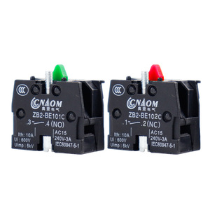 CNAOM Auxiliary Contact ZB2-BE102C 1NC Normally Closed Screw Terminal Push Button Switch - Product Image 3