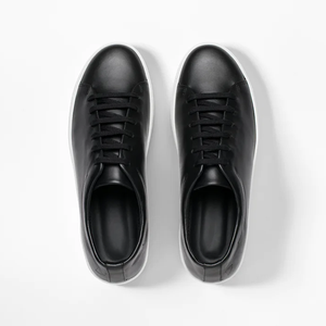 Venta caliente de lujo de primera capa de cuero genuino zapatillas de deporte de corte bajo zapatos casuales atléticos para hombres lassige schuhe - Product Image 3