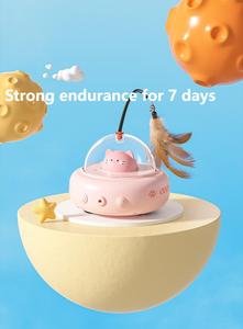 Thông minh tương tác mèo đồ chơi-tay-miễn phí tự động con trỏ laser với Feather Wand, năng lượng phát hành cho mèo trong nhà - Product Image 6