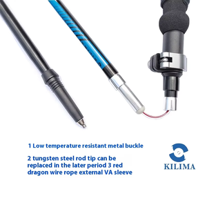 Gậy đi bộ nhẹ bằng nhôm 7075T6 có khóa lật, gậy đi bộ leo núi với lớp lót EVA - Product Image 2