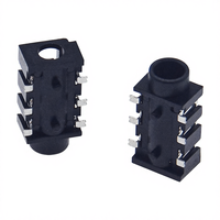 Conector VGA Hembra de 3.5mm Personalizado de Fábrica, PJ-313D, Tipo de Parche Simétrico de 6 Pines, PCB Rectangular de Alta Calidad, RoHS