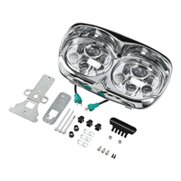 Faro Delantero LED Doble TCMT de 5 3/4 Pulgadas, Proyector de Luz para Harley Touring Road Glide 1998-2013