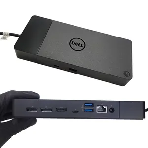 D E L L Usb tip c 10 in 1 Hub WD19S destek 4K PD 130W USB-C yerleştirme istasyonu dizüstü çok fonksiyonlu Dock ile 180W güç kaynağı