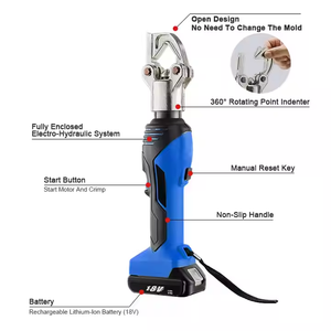 충전식 16-240mm ² 플립 탑 무선 Dieless 스타일 유압 러그 크림퍼 ES-240DY 7T 포인트 압력 압착 필러 - Product Image 4