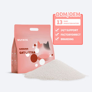 2025 Arena para gatos ecológica <span class=keywords><strong>de</strong></span> primera calidad Desodorización <span class=keywords><strong>de</strong></span> control <span class=keywords><strong>de</strong></span> olores desechable Absorción rápida <span class=keywords><strong>de</strong></span> agua Hecho <span class=keywords><strong>de</strong></span> almidón <span class=keywords><strong>de</strong></span> <span class=keywords><strong>yuca</strong></span> OEM - Product Image 1