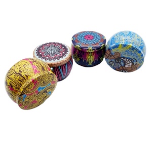 Latas de té personalizadas directas de fábrica, pequeñas, verde, naranja, Pu 'er Rock Tea, lata de lata <span class=keywords><strong>General</strong></span>, lata de vela con caja de tapa - Product Image 4