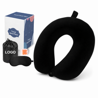 Oreiller de voyage portable léger en forme de U avec rembourrage en coton PP, masque de sommeil pliable et bouchons d'oreilles pour le bureau et la voiture - Vente en gros