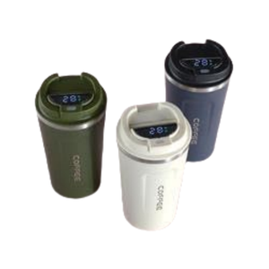 แก้วกาแฟสแตนเลสสูญญากาศผนังสองชั้นขนาด17ออนซ์แบบกำหนดเองสำหรับฤดูหนาวถ้วยกาแฟเทอร์โมดิจิตอลพร้อมจอแสดงผล LED - Product Image 2