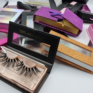 High End Fashion reality faux mink cheap private label customized eyelashes box