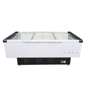 Congélateur de <span class=keywords><strong>réfrigérateur</strong></span> d'île de porte en verre commerciale fabriqué en Chine - Product Image 4