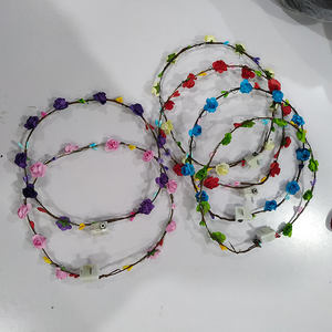 Zhizunlin Led Bloem Kronen Hoofdbanden Vrouwen Slingers Gloeiende Bloemenkrans Kronen Voor Bruiloft Strandfeest Verjaardag Halloween - Product Image 3