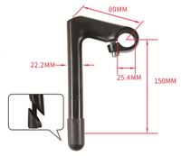 Sunrace — pince de guidon pour vélo, tige de vélo à 17 degrés, en alliage 14037, pour équipement fixe, vélo de route et rétro