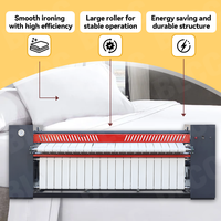 Calandreuse industrielle multi-rouleaux à grande vitesse pour draps de lit, pour grandes blanchisseries