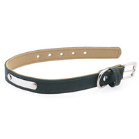 Collier pour chien et chat en cuir mat, réglable, avec plaque nominative, anti-perte, gravable, accessoires, produits, fournitures, petit modèle