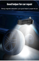 Marteau de sécurité multifonctionnel en gros pour réparation automobile, camping, travail, avec lampe LED COB rechargeable, aimant et étanchéité IP44 pour situations d'urgence en extérieur