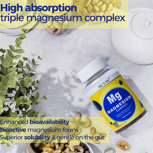 อาหารเสริมลูกอมกลิซิเนตแมกนีเซียมสำหรับออกกำลังกายกล้ามเนื้อกระดูก - Product Image 5