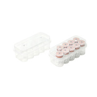 Boîte de rangement en plastique PP de qualité industrielle, empilable, rectangulaire, avec support pour logo personnalisé