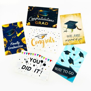 6pcs Pack <strong>Graduation</strong> Greeting Card with Envelopes for <strong>Graduation</strong> Season Party <strong>Invitations</strong> - Product Image 1